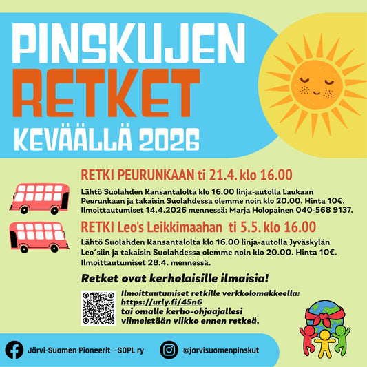 Järvi-Suomen Pinskujen retket keväällä 2026