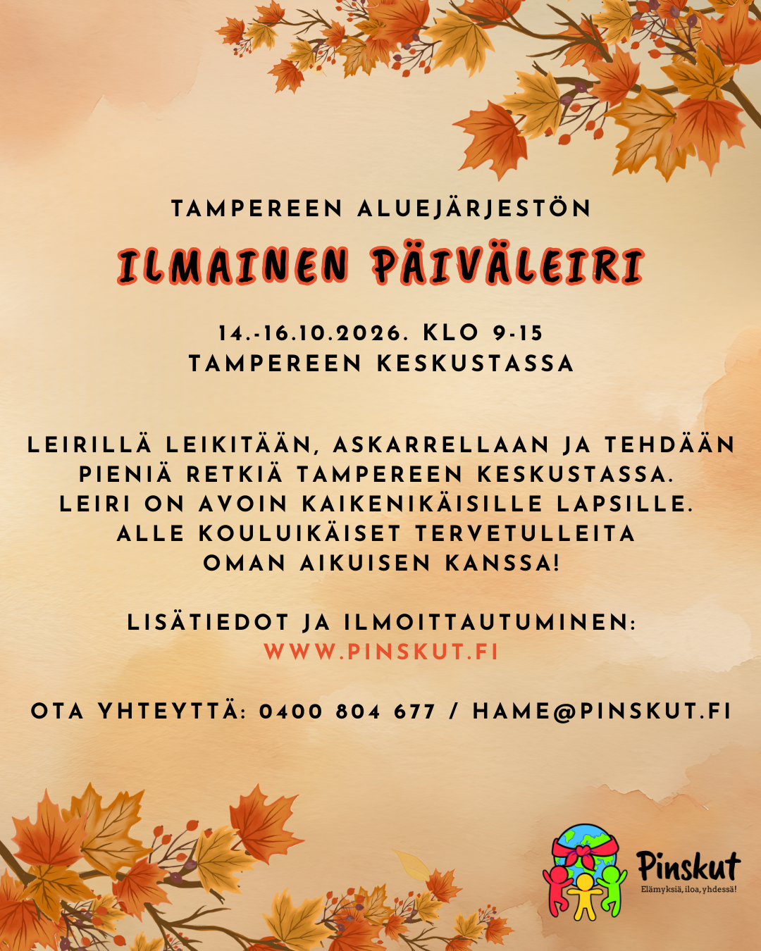 Syysloman Päiväleiri Tampereella